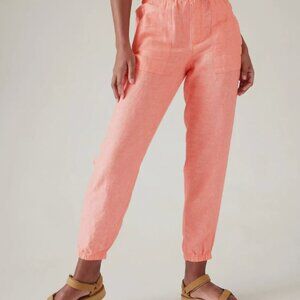 Athleta Retreat Linen Jogger - Cactus Peach